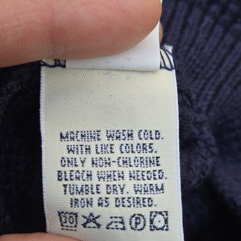 Vintage Eddie Bauer Sweater Vest XXL new With Tags Blue Knit - Picture 7 of 9